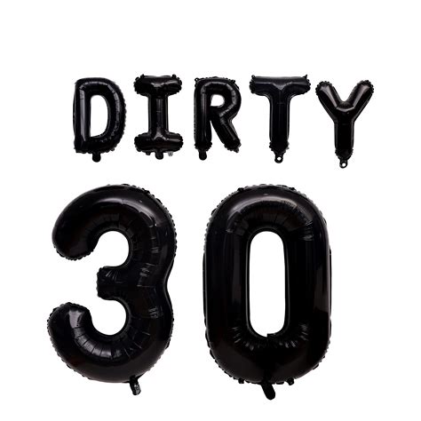 Buy Dirty 30th Birthday Decorations For Him And Her Dirty 30 Balloons