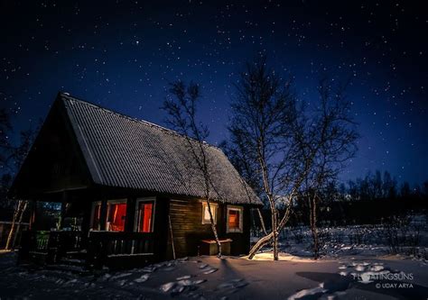 Winter Cabin Night Dwellings 3 Pinterest Winter