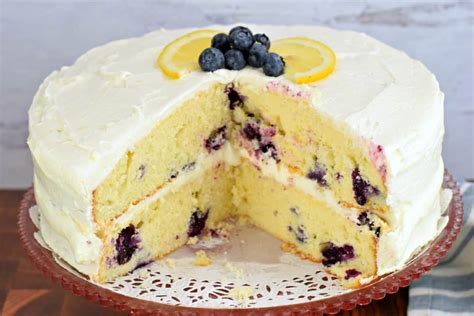 Lemon Blueberry Cake Recipe Shugary Sweets