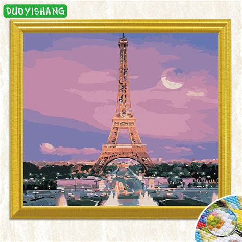 Duoyishang Diy Diamond Painting Eiffel Tower Diamond Embroidery Sale