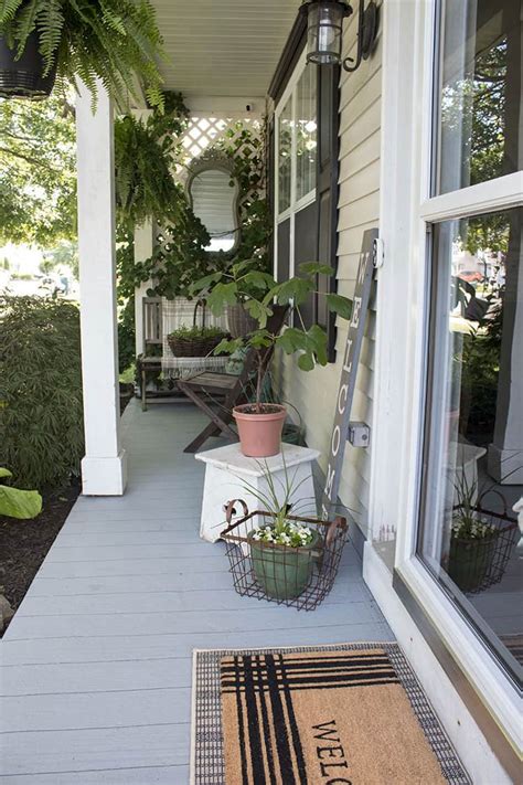 How To Paint A Porch Floor With Concrete Paint The Honeycomb Home