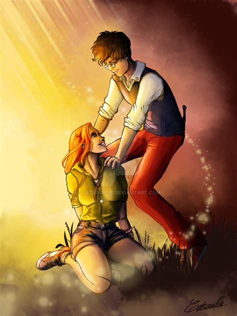 Fanart Harry And Ginny By Catsouille On Deviantart