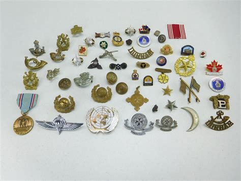 Assorted Military Pins And Badges