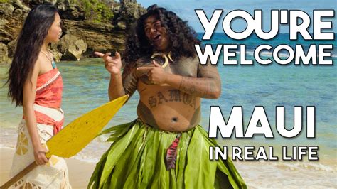 Maui S You Re Welcome From Disney S Moana Vaiana Official WWL In Real Life Music Video