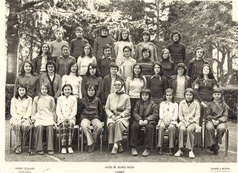 Photo De Classe 4eme De 1973 Lycée De Jeunes Filles Copains Davant