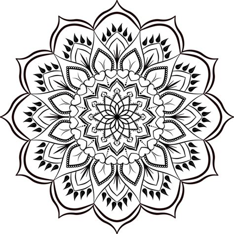 Flower Black And White Pattern