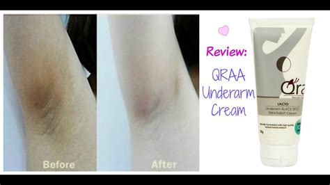 Qraa Underarm Cream Review How To Lighten Dark Underarms Youtube