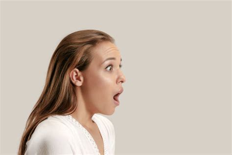 700 Shocked Woman Profile Stock Photos Pictures And Royalty Free Images