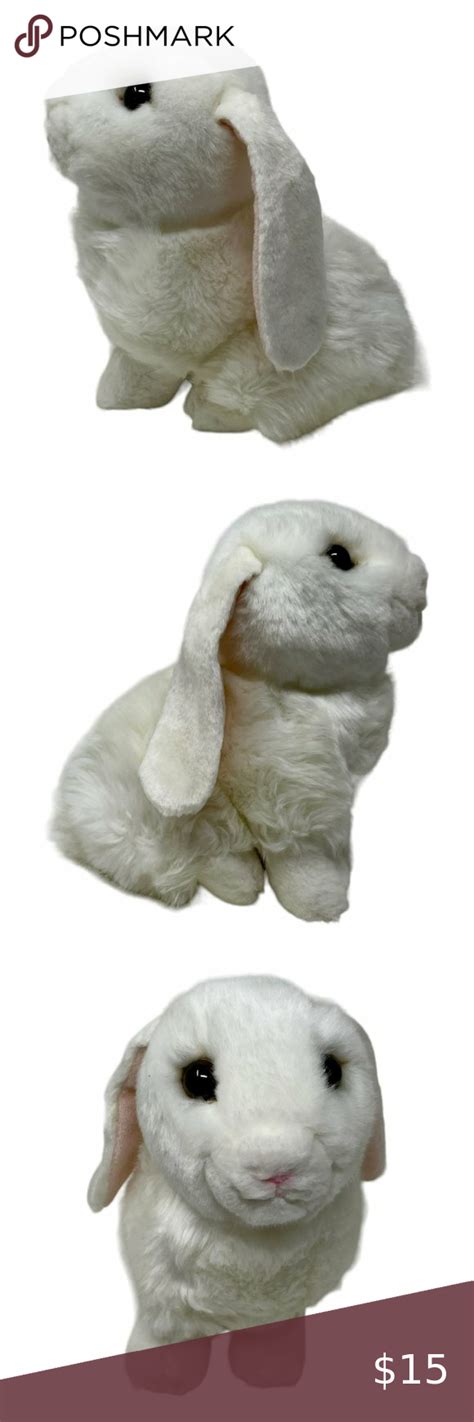Miyoni By Aurora Bunny Floppy Long Eared 8 In Plush Fluffy Soft White