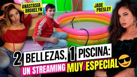 2 BELLEZAS 1 HOT TUB Un Streaming Muy Especial Con Jade Presley Y