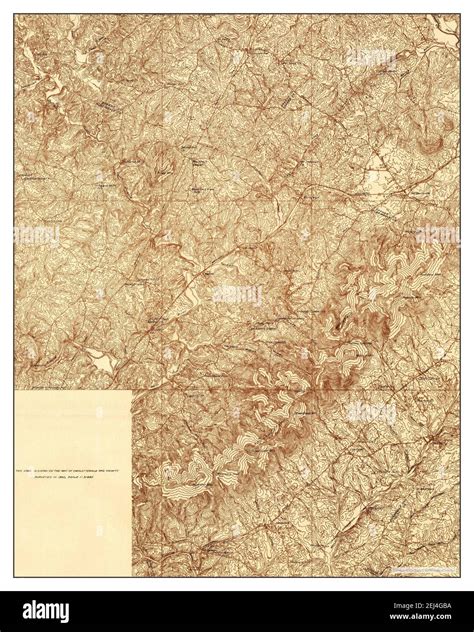 Charlottesville Virginia Map 1935 148000 United States Of America