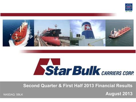 Star Bulk Carriers Q2 2013 Results Presentation Ppt