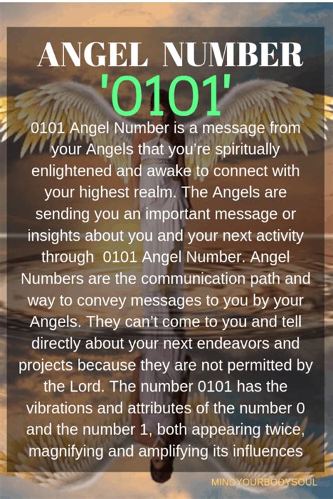 0101 Angel Number And It's Meanings - Mind Your Body Soul