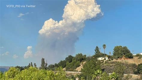 Howard Fire Campers Evacuated As Fire Burns In Los Padres National Forest