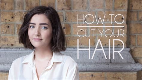 This method is one of the most common ones for styling a bob, and it starts with your hair being wet. How to Cut Your Own Hair - Short Hair/Bob - YouTube