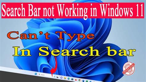How To Fix Search Bar Not Working In Windows 11 Can T Type In Windows