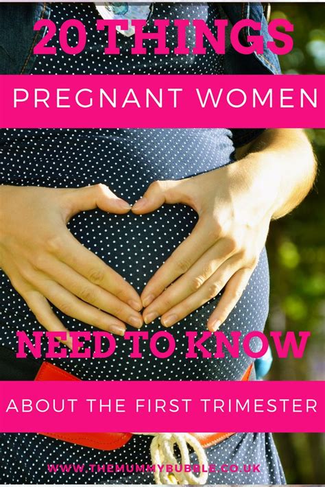 20 Things Pregnant Mums Need To Know About The First Trimester First