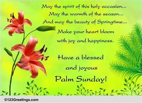 Palm Sunday Cards Free Palm Sunday Wishes Greeting Cards 123 Greetings