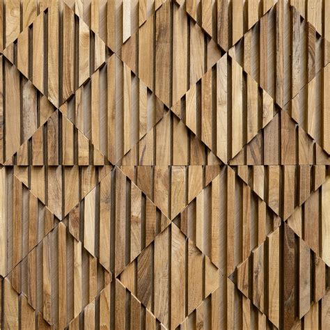 Wooden Wall Cladding Panel Blend Teakwall Indoor Textured 3d