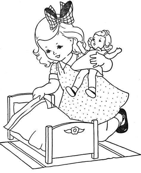 Doll Coloring Pages Best Coloring Pages For Kids