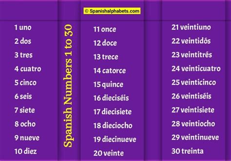 A Beginners Guide To Spanish Numbers 1 To 20