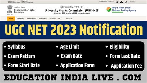 Ugc Net 2023 Notification Released Ugc Net 2023 Apply Online Syllabus