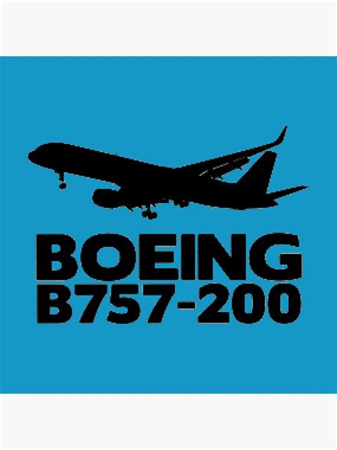Boeing 757 200 Silhouette Print Poster For Sale By Ljubo339 Redbubble