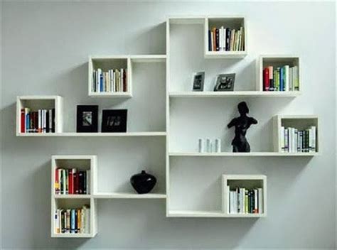 Outstanding Wall Mounted Bookshelf Designs Office Storage