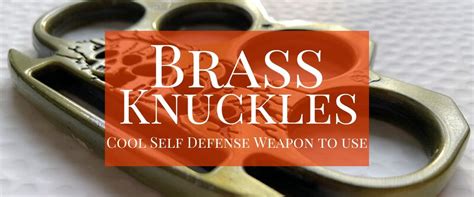 The Best Brass Knuckles Cool Self Defense Weapons To Use Wholesale