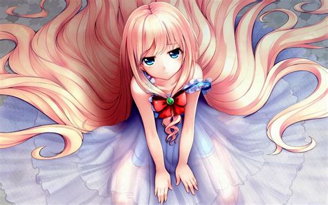 Anime Girl Light Pink Hair Wallpapers Wallpaper Cave