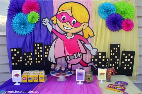 superhero girl party ideas events to celebrate