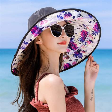 Beach Hat Female Summer Seaside Vacation Cover Face Uv Protection Big Edge Folding Sun Hatone