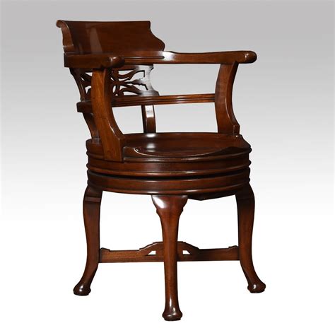 Discover the 31 different types of desk chairs you can buy for your office (home or commercial office) right here. Mahogany Swivel Desk Chair - Antiques Atlas