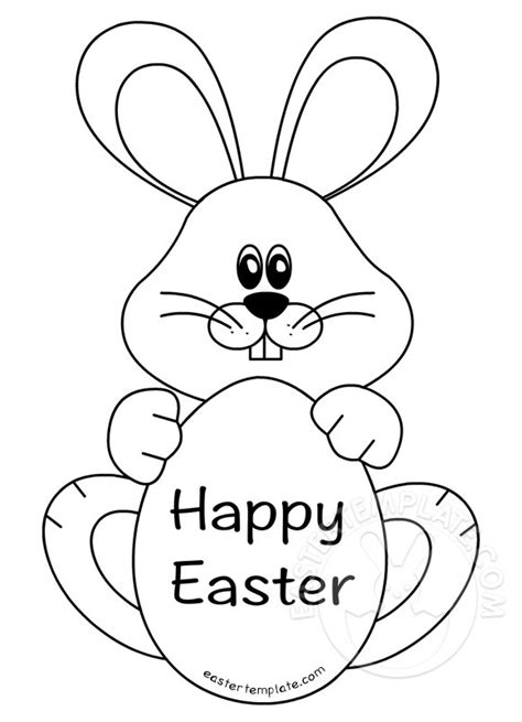 Free Printable Easter Bunny Template
