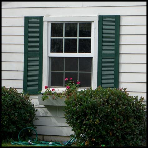 Fixed Louvered Exterior Shutters Window Shutters Hooks