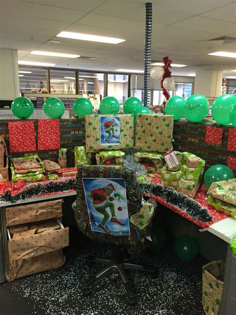 Make holidays magical, throw the best events The Grinch's desk | Christmas elf, Office pods, Christmas