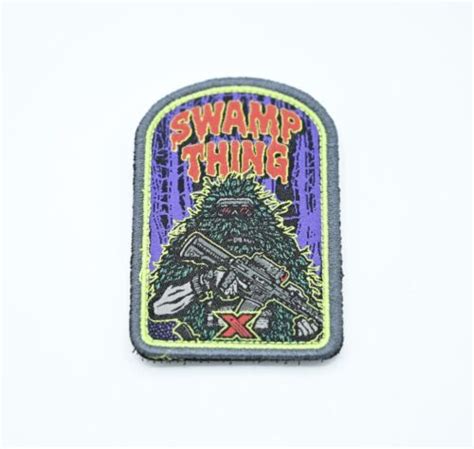 Govx Potm Patch Of The Month Swamp Thing Logo Patch Hook Loop Backing Oct Ebay