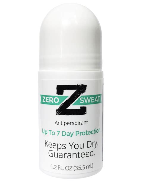 hyperhidrosis antiperspirant roll on for sweaty armpits zerosweat