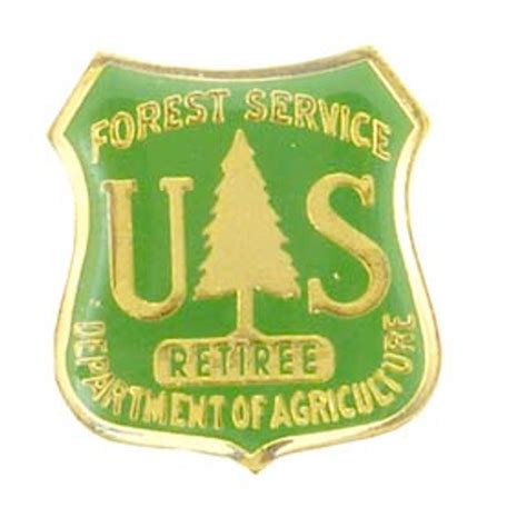 Forest Service Green Retiree Lapel Pin Western Heritage Company Inc