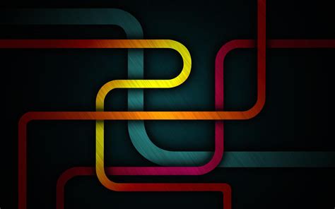 Abstract Geometry Dark Colorful Lines Wallpapers Hd