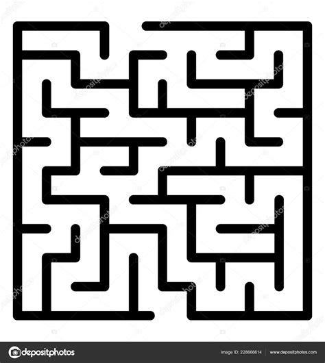 Line Icon Maze Labyrinth Design — Stock Vector © Prosymbols 228666614