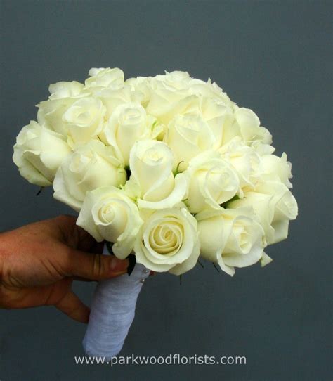 White Rose Bridal Bouquet Buy Online Or Call 01202 717 700