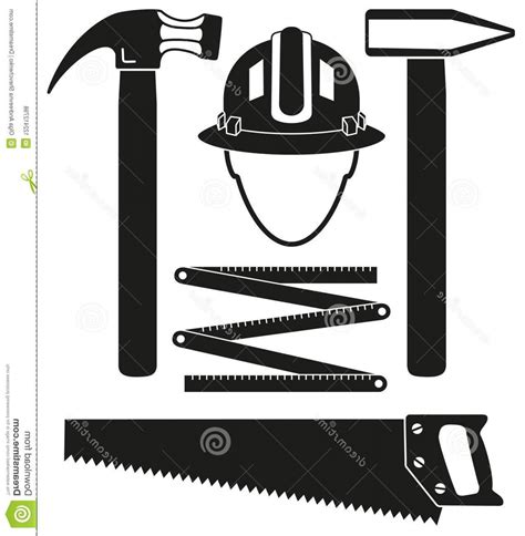 Construction Silhouette Vector At Collection Of