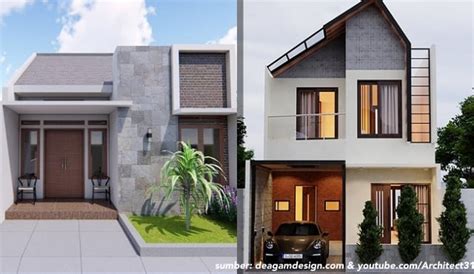 7 Desain Rumah Minimalis 6x12 Tampak Depan Modern Fungsional