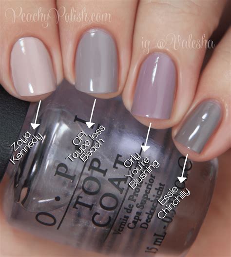 We're calling on our community to show us how color transforms your mood and how those emotions spark your creativity. OPI Taupe-less Beach Comparison - Peachy Polish | Cute ...