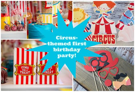 Adorable Circus Themed First Birthday Party Savvy Sassy Moms