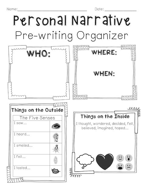 Graphic Organizers For Narrative Writing