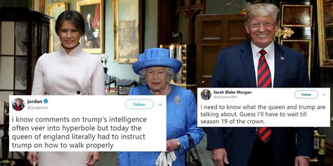 How Twitter Reacted To Trumps Very Awkward Meeting With The Queen