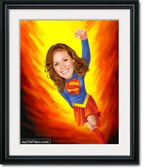 Superwoman Caricature From Photo