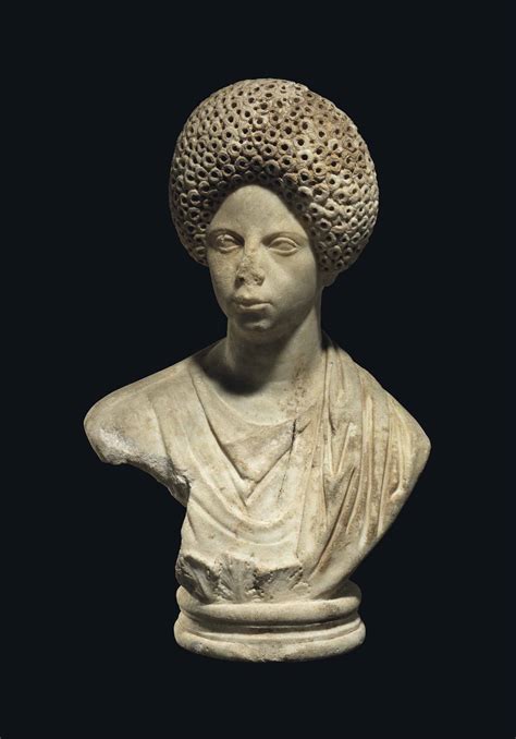A Roman Marble Portrait Bust Of A Young Lady Flavian Period Circa